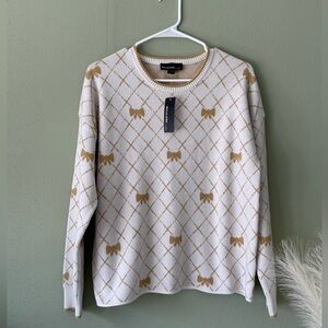 Balmain Cream and Gold Sweater NWT